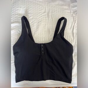 Lululemon Align Ribbed Henley Tank in size 6 Black
